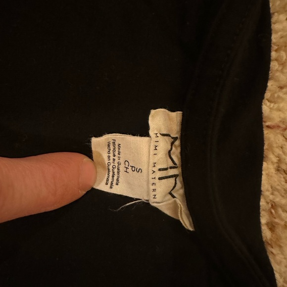 Mimi Maternity Black fitted maxi dress (small) - Picture 3 of 4